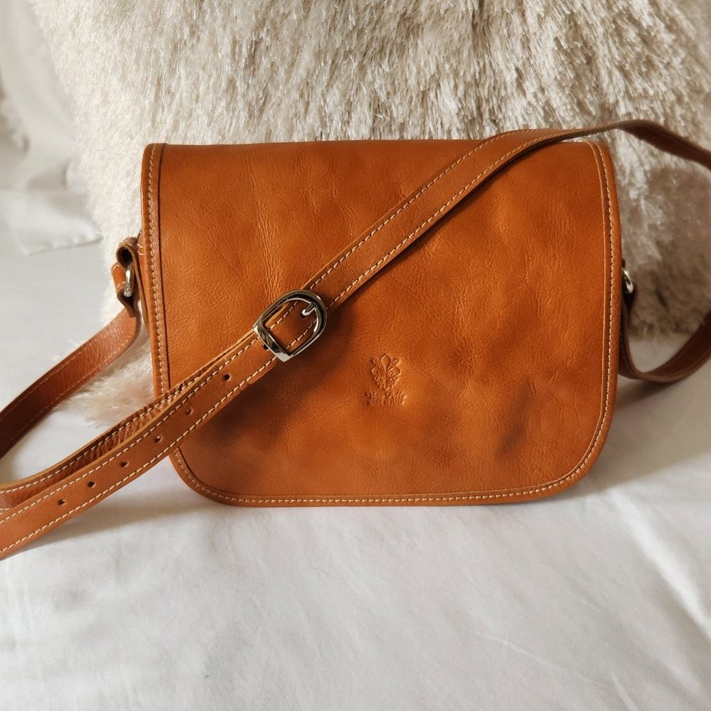 Italian Hand Made Leather Crossover  Bag